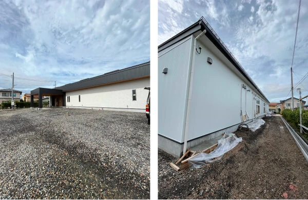 葬儀場新築外壁工事