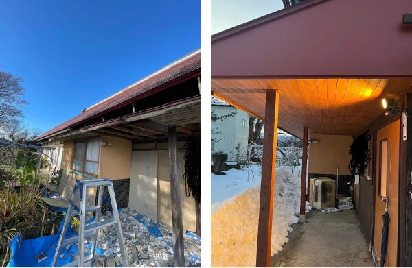 軒天張り替え工事